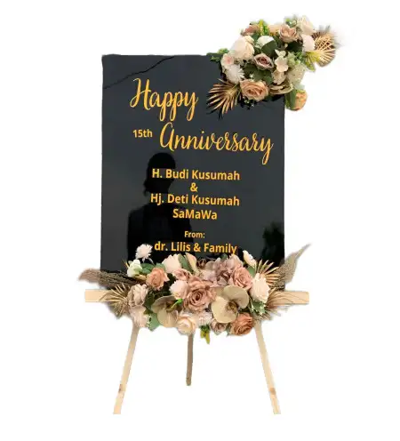 Papan Bunga Akrilik Landasan Ulin